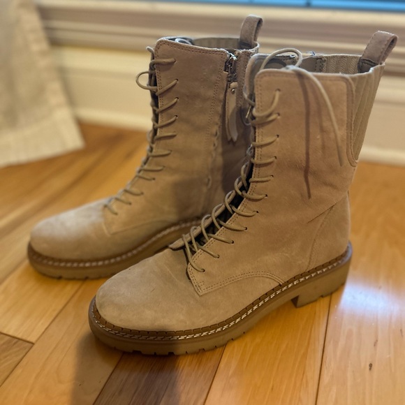 Sam Edelman Shoes - Sam Edelman Suede Zip Up Combat Boots